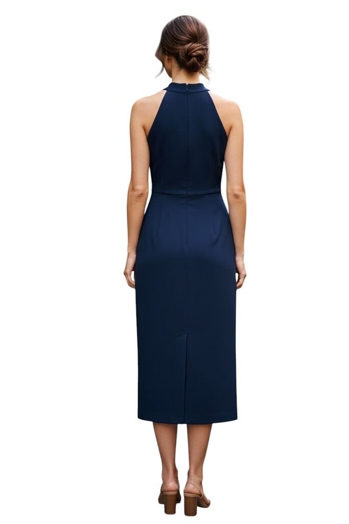 Gudrum Halter Ruched Midi Dress