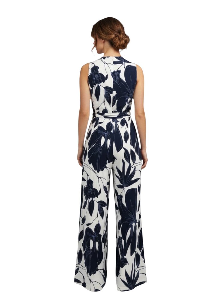 Lafayette 148 Blue Tie Floral Blouse