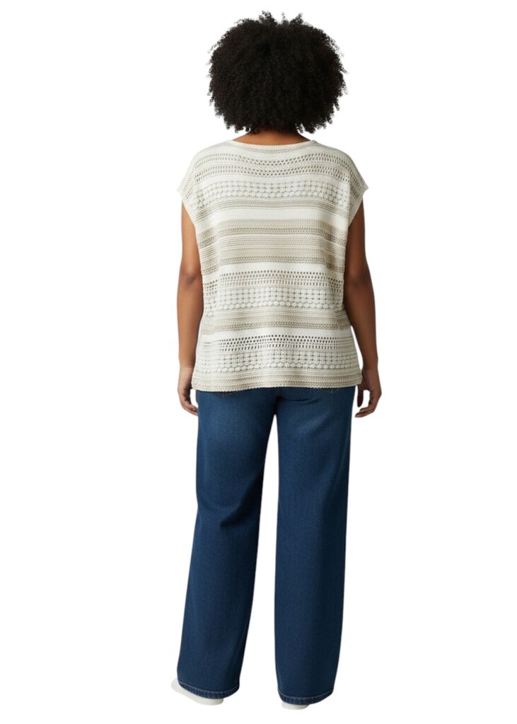 Mixed Stitch Sequin Sleeveless 698