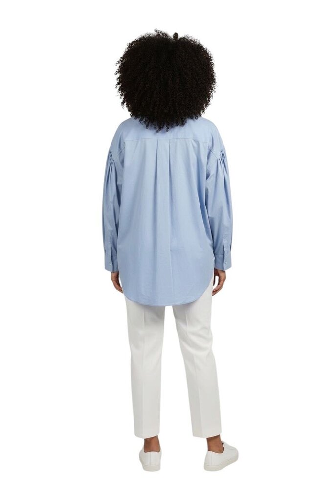 Broadcloth Collared Button Up Top