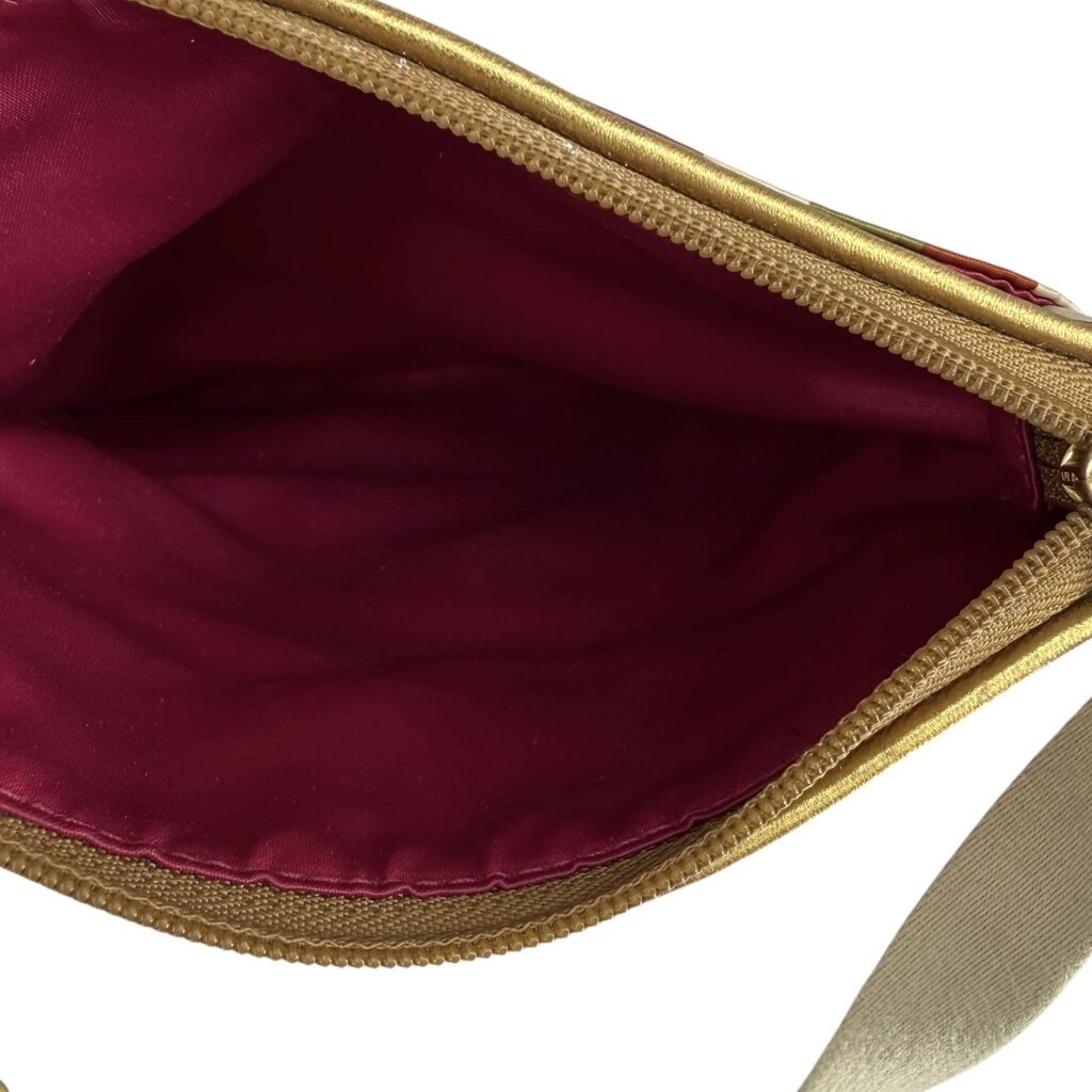 Julia Striped Satin Crossbody Bag