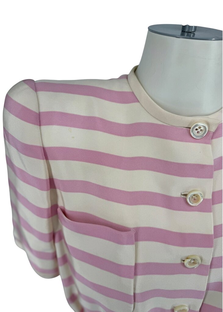 Couture Vintage Stripe Peplum \ HA6