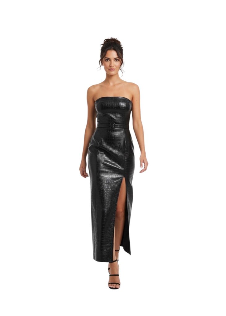 Vivian Strapless Croc Midi / HA6