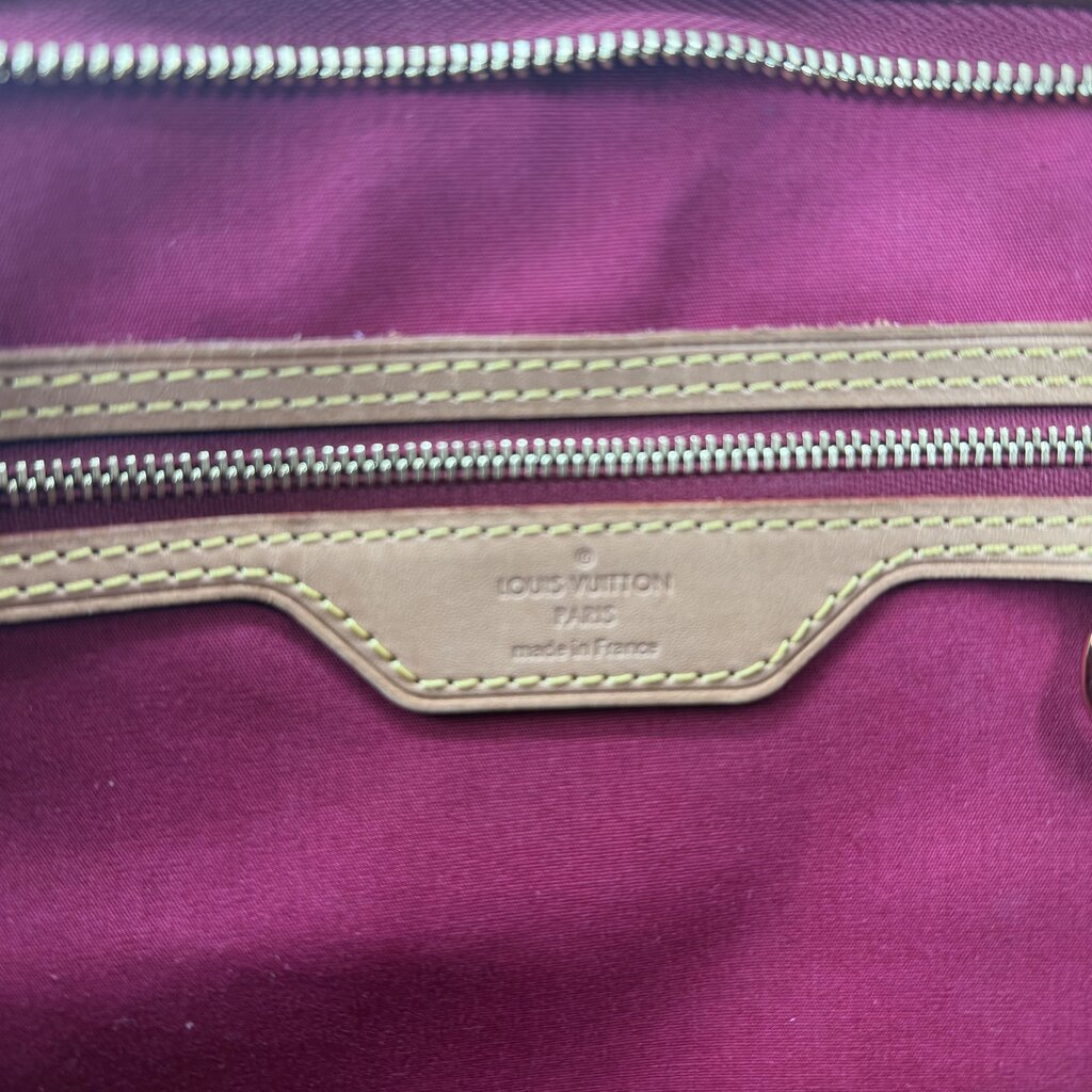 Louis Vuitton Brea Vernis Red Patent Leather Top Handled Satchel with Shoulder Strap
