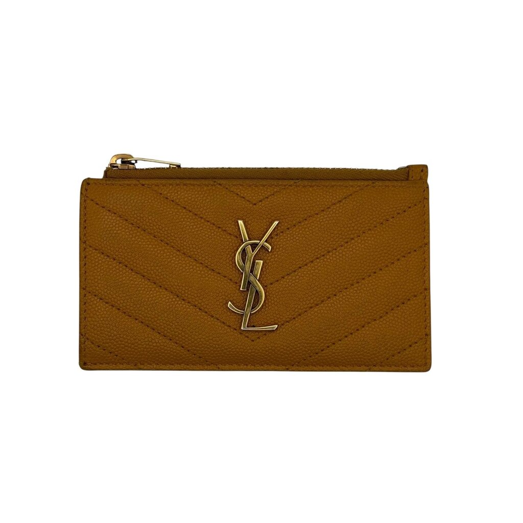 Chevron Zip Coin Card Holder