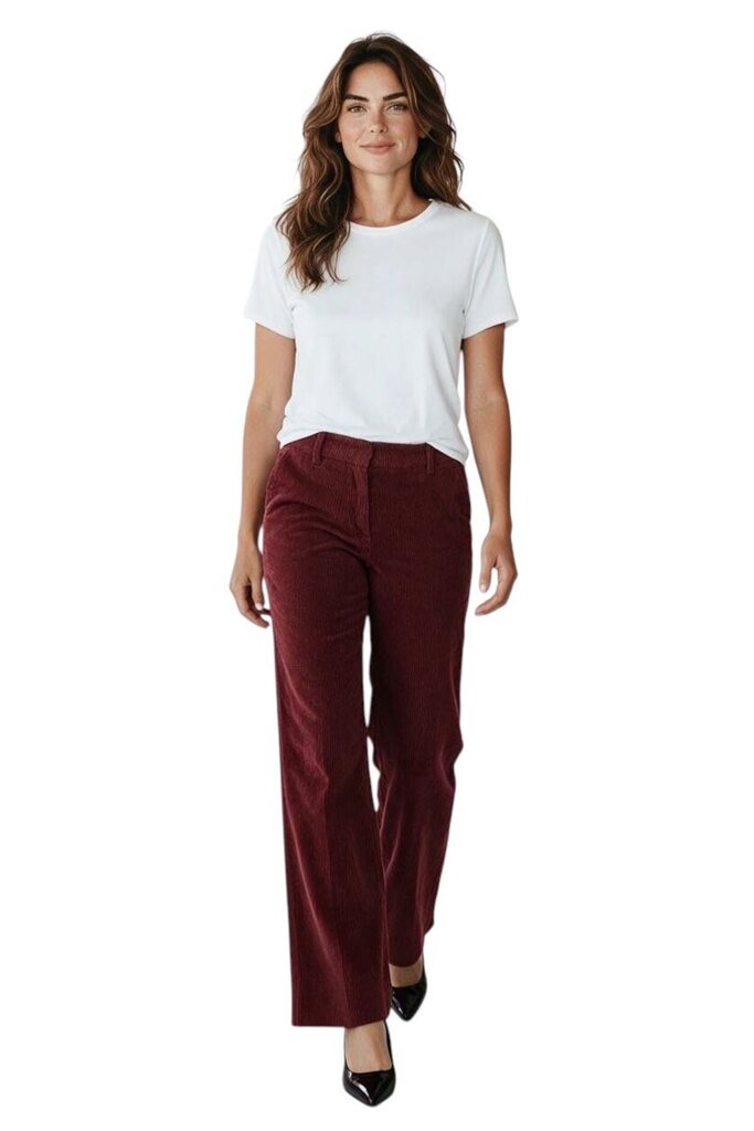 Classic Corduroy Tab Wide Leg Pant