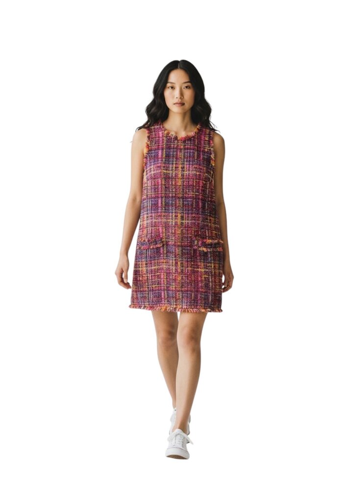 Valli Tweed Plaid Raw Hem $650 / IB6