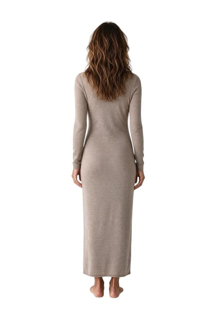 Rolled Collar & Hem Maxi