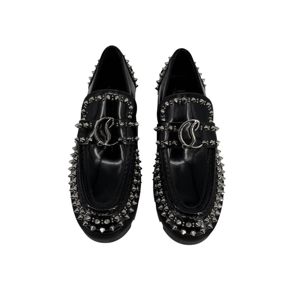 Moc Lug Spike Leather Loafers