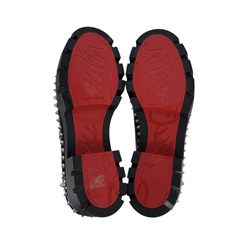 Moc Lug Spike Leather Loafers