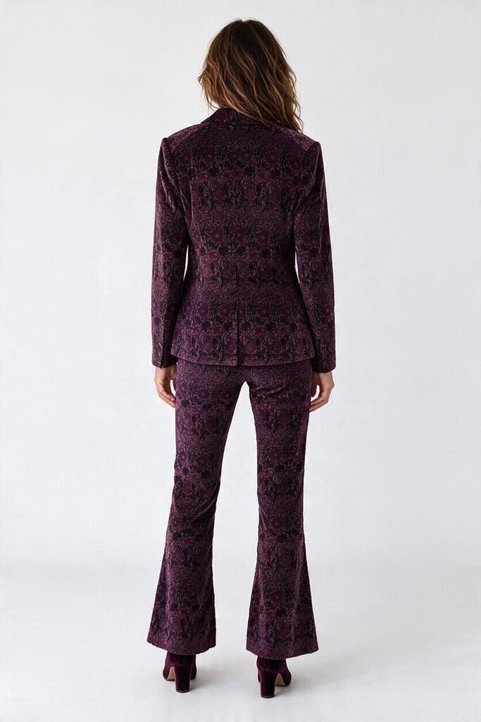 Chelsee Floral Velvet Blazer